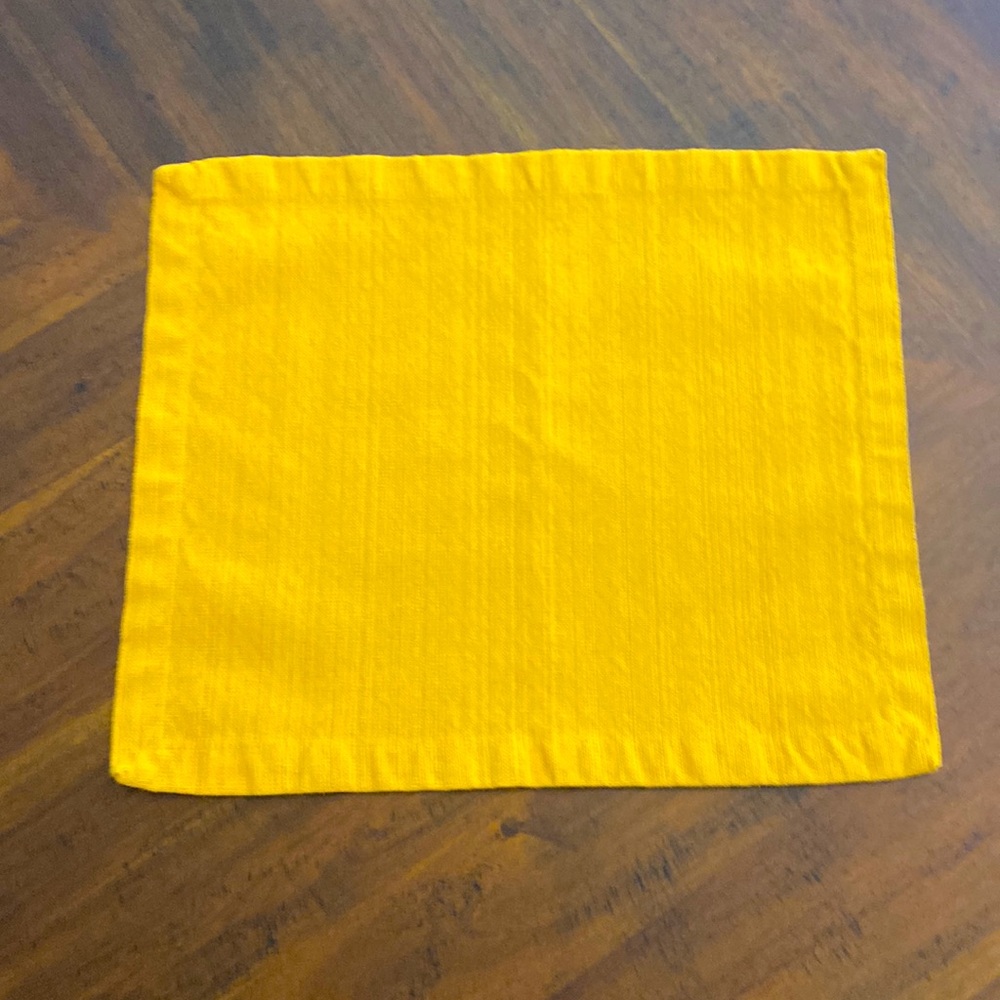 Yellow/gold fall thanksgiving placemats set of six